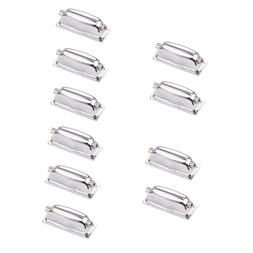 MINAOLULUS 10 Stk Trommel Ohr Böckchen Für Bassdrum Zweiseitige Ösen Single-end-trommelböckchen Austausch Des Schlagbocks Trommelklauenhaken Doppelendöse Snare-drum-anhänger Silver Eisen von MINAOLULUS