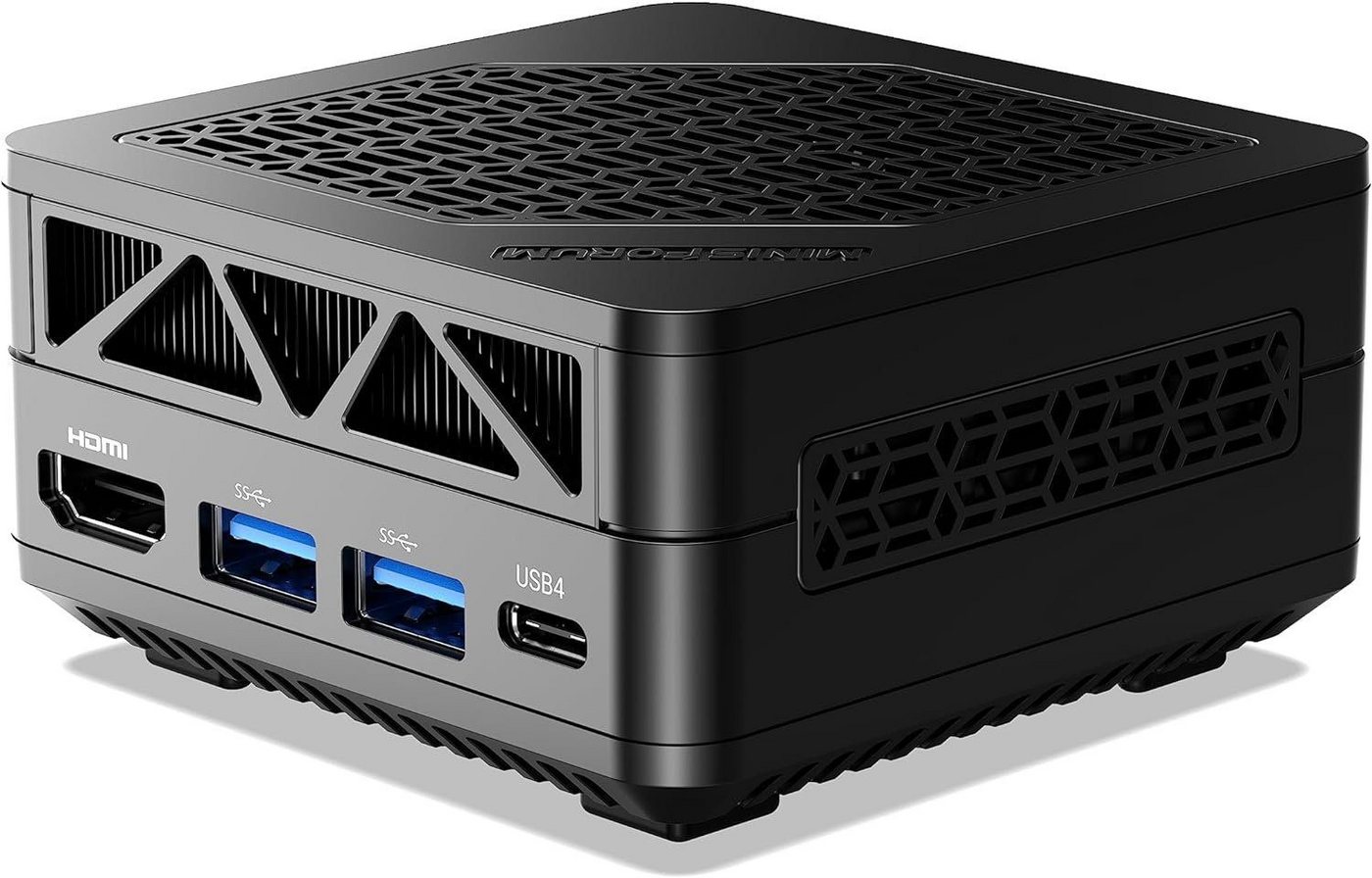 MINIS FORUM Mercury EM680 Mini-PC (AMD Ryzen 7 6800U, AMD Radeon 680M, 32 GB RAM, 1024 GB SSD, Mini Computer, WiFi 6E/BT5.2, 1x TF Slot/2x USB4/1x HDMI/3X USB3. 2) von MINIS FORUM