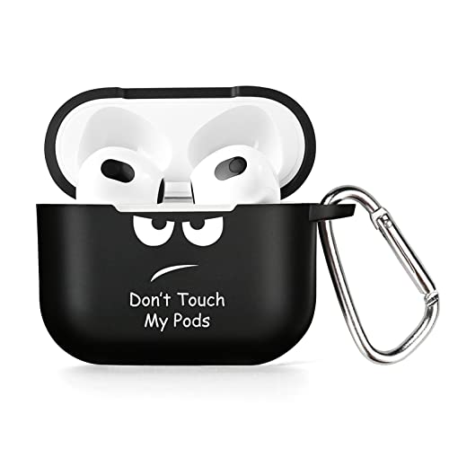MINUUISCT Hülle für Airpods 3 Generation mit Schlüsselanhänger Schwarz TPU Airpods Case Abdeckung für Airpod 3 Kabelloser Ladehülle Schutzhülle für Damen und Herren MINUUISCT Hülle für Airpods 3 Generation mit Schlüsselanhänger Schwarz TPU Airpods Case Abdeckung für Airpod 3 Kabelloser Ladehülle Schutzhülle für Damen und Herren von MINUUISCT
