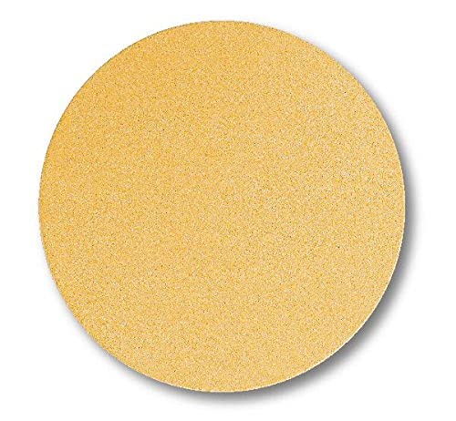 Mirka Gold Universal-Schleifpapier Ø 150mm Klett P60, 50 Stk / Zum Schleifen von Gips, Spachtel, Spanplatten, Holz, Lack von MIRKA