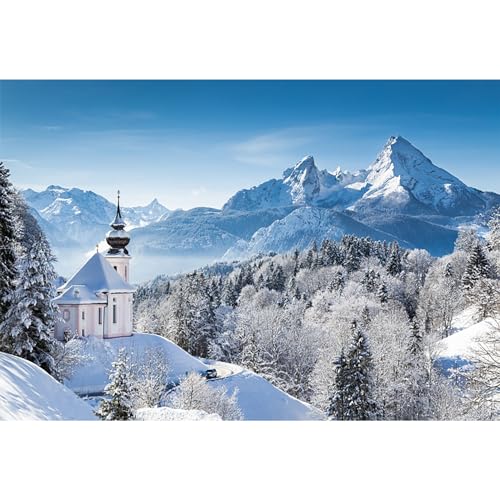 MIRRORANG 1,5x1m Schnee Berg Landschaft Hintergrund Winter Schneebedeckt Berg Wald Hintergrund zum Fotografie Babydusche Banner Natur Landschaft Reisen Foto Studio Requisiten, Vinyl von MIRRORANG