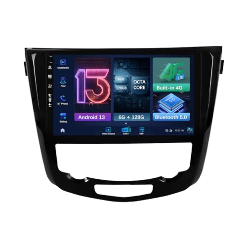 MISONDA Android-Autoradio für Nissan X-Trail/T32/Qashqai/J11/T31/J10 2013–2017 – 6G+128G – hintere Kamera – 10 IPS Zoll – SWC/Carplay/DSP von MISONDA