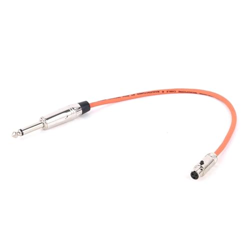 MJHYUGR Instrumentenkabel 1 STÜCKE Mini Buchse Auf 6,35mm 1/4 "TS Gitarre Bass Instrument Verlängerung Adapter Kabel 0,3 M-30 M(Orange,10m) von MJHYUGR