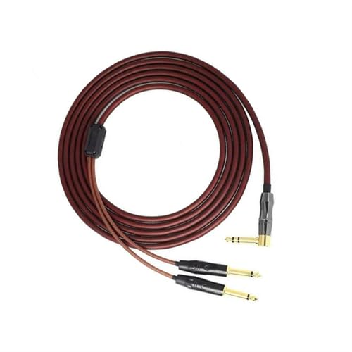 MJHYUGR Instrumentenkabel 1 Zu 2 Dual Kanal Kabel Stereo Noise Reduktion Geschirmt Gitarre Kabel(Elbow 300CM) von MJHYUGR