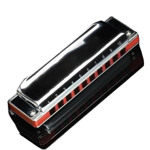 Mundharmonika Professionelle Diatonische Mundharmonika 10 Löcher Blues Harp Master Mundharmonika Tonart C Professionelles Musikinstrument(F) von MJHYUGR