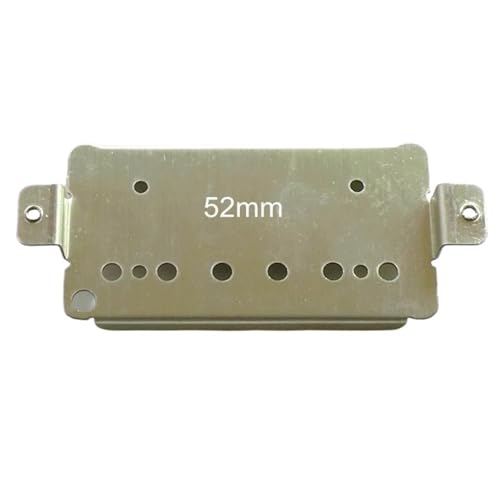 gitarrenzubehör für anfänger 2 Stück Standard-Schraubenlöcher Vintage-Nickelsilber Für LP-Humbucker-Gitarren-Tonabnehmer-Grundplatte Mit 50/52 Mm Saitenabstand(52mm) von MJHYUGR