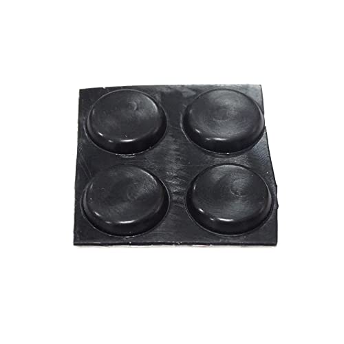 4-teiliges Fußpolster, kapazitive mechanische Tastatur-Kits, 3 mm dünne, schwarze Füße von MLWSKERTY