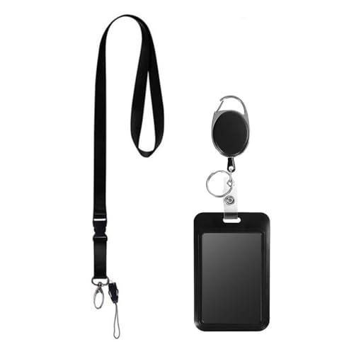 Einziehbarer Abzeichenhalter Kartenhalter Und Lanyard Set Identity Card Badge Inhaber Mit Abzeichenrolle Für Krankenschwester Doctor Teacher von MLWSKERTY