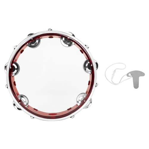 Metallglockenhand Gehaltene Percussion Trommel Mit Ergonomischem 8 Zoll Doppelreihe Rundes Musical Metallglockenhand Gehaltene Percussion Trommel Mit Ergonomischem 8 Zoll Doppelreihe Rundes Musical von MLWSKERTY