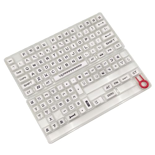 PBT-Tastenkappen, Cartoon-Tierparty, XDA, Höhe 125 Teile, komplettes Set, fünfseitige Thermosublimationstastenkappen für mechanische Tastaturen, Xda-Profil-Tastenkappen von MLWSKERTY