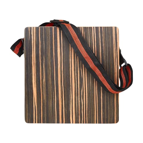 Reise Cajon Box Drum Flat Hand Drum Holz Percussion Instrument mit Musikinstrument Leistung mit verstellbarem Riemen Reise Cajon Box Drum Flat Hand Drum Holz Percussion Instrument mit Musikinstrument Leistung mit verstellbarem Riemen von MLWSKERTY