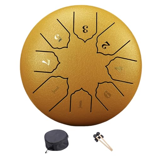 Schlitztrommel Stahlzungentrommel 6 Zoll 8 Töne Handpan Trommel Mit Trommelstöcken Tasche Schlaginstrument Für Yoga von MLWSKERTY