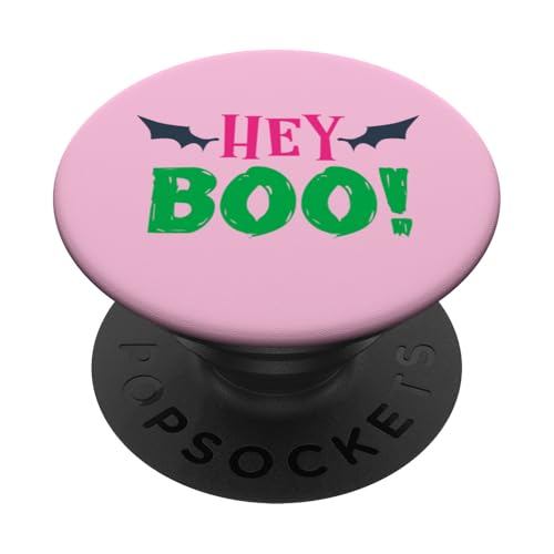 Hey Boo Lustiges Halloween-Gespenst Pinkoween PopSockets mit austauschbarem PopGrip von MM Squad Halloween