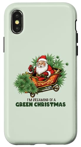 Hülle für iPhone X/XS I'm Dreaming of a Green Christmas — festlich und lustig von MM Squad Winter Time