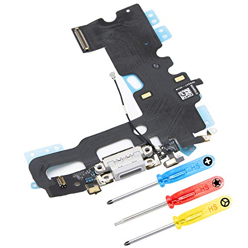 MMOBIEL Ladebuchse Kompatibel mit iPhone 7 2016 - Dock Connector Flex Kabel - Audio Jack/Mikrofon/Antenne Ersatz - Inkl. Schraubenzieher - Gold von MMOBIEL