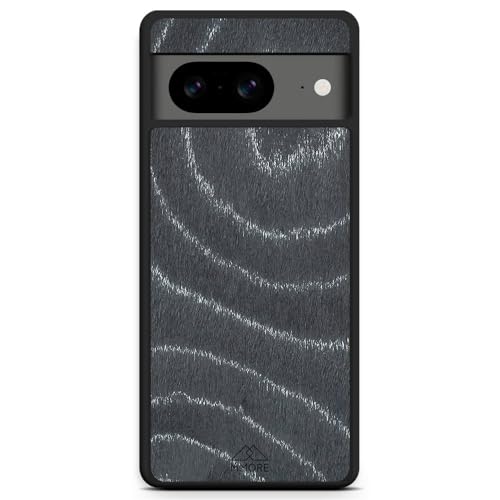 MMORE - Die Welle Holz Handyhülle, kompatibel mit Google Pixel 8 - Voller Schutz, Langlebig, Sturzgeprüft, Schlank Design von MMORE