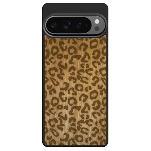 MMORE - Handyhülle Gepard Druck, aus Tanganika Holz, kompatibel mit Google Pixel 9 XL - Voller Schutz, Langlebig, Sturzgeprüft, Schlank Design von MMORE