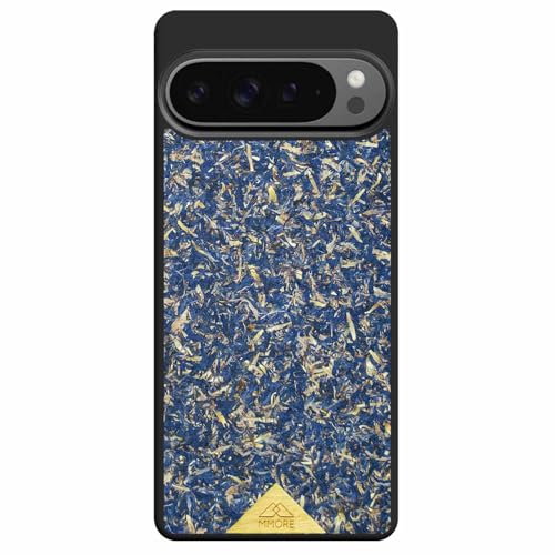 MMORE - Handyhülle aus Organischem Blau Kornblume Material, kompatibel mit Google Pixel 9 XL - Voller Schutz, Langlebig, Sturzgeprüft, Schlank Design von MMORE