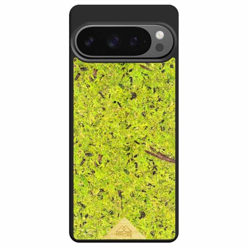 MMORE - Handyhülle aus Organischem Wald Moos Material, kompatibel mit Google Pixel 9 Pro - Voller Schutz, Langlebig, Sturzgeprüft, Schlank Design von MMORE