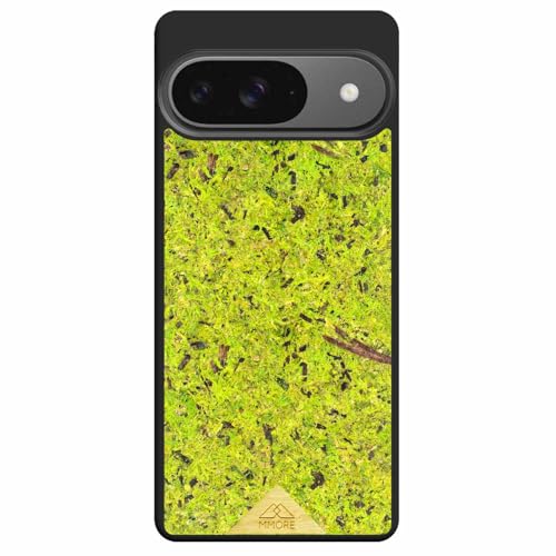 MMORE - Handyhülle aus Organischem Wald Moos Material, kompatibel mit Google Pixel 9 - Voller Schutz, Langlebig, Sturzgeprüft, Schlank Design von MMORE