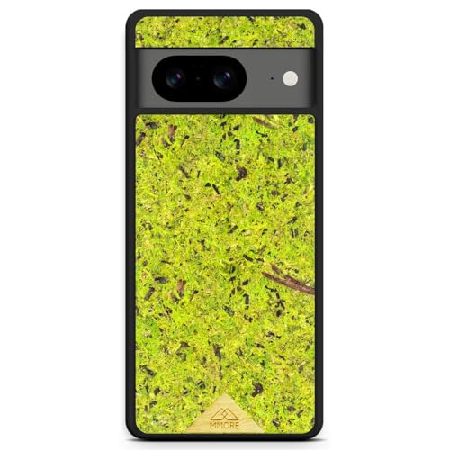 MMORE - Handyhülle aus Organischem Wald Moos Material, kompatibel mit Google Pixel 8 - Voller Schutz, Langlebig, Sturzgeprüft, Schlank Design von MMORE