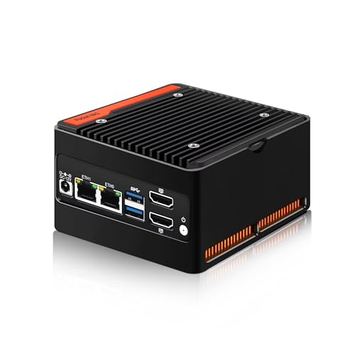 MNBOXCONET Mini PC NAS N150, 4 NVME NAS Small PC, Dual 2.5GbE LAN Mirco Desktop Computer 2HD 4K@60HZ, DDR5 Barebone NO RAM NO SSD, USB3.2 10Gbps, Supports Expansion WiFi/BT von MNBOXCONET