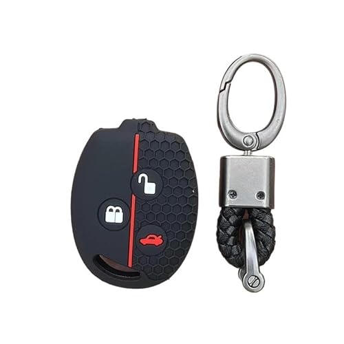 Autoschlüsselhülle Silikon-Auto-Schlüsselanhänger-Hülle Schutzfolie Tasche Gummischale Aufkleber-Set Für Ford Für Mondeo Für Fiesta Für Fokus Für C-Max Für KA Für Galaxy(09) von MODADA