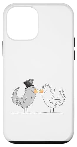 Braut Und Bräutigam Tauben Cartoon Hochzeitspaar Hochzeit Hülle für iPhone 12 mini von MODARTIS