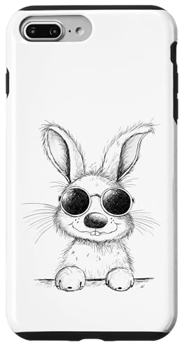 Cooler Hase Mit Brille I Osterhase Sonnenbrille Zeichnung Hülle für iPhone 7 Plus/8 Plus von MODARTIS