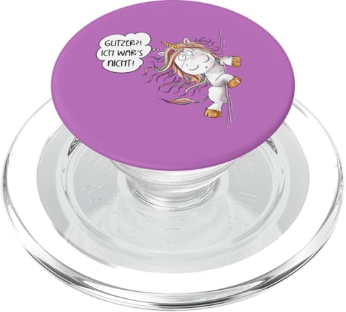 Glitzer Einhorn Spruch Fantasie Magie Kreatur Fantasy PopSockets PopGrip für MagSafe von MODARTIS