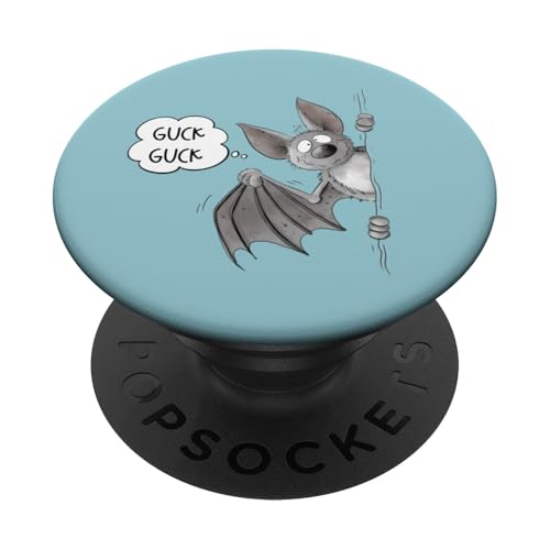 Guck Guck Fledermaus Flughund Tiermotiv Für Tierliebhaber PopSockets Klebender PopGrip von MODARTIS