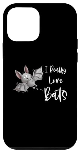 Hülle für iPhone 12 mini I Really Love Bats I Flatternde Fledermaus I Fun Tiermotiv von MODARTIS