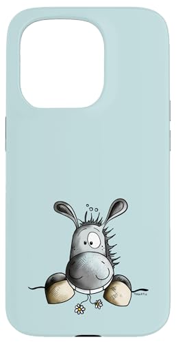 Hülle für iPhone 15 Pro Knuffiger Lachender Esel Cartoon Für Eselchen Liebhaber von MODARTIS