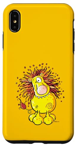 Hülle für iPhone XS Max Cooler Löwe I Sternzeichen Cartoon Fun I Wildtier Motiv von MODARTIS