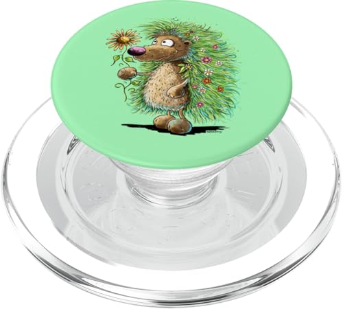 Lustiger Blumen Igel Cartoon Für Tierliebhaber PopSockets PopGrip für MagSafe von MODARTIS