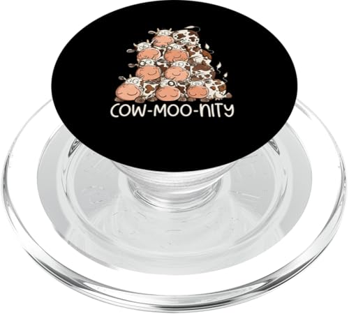 Lustiger Kuhhaufen I Kuh Community Cow-Moo-Nity PopSockets PopGrip für MagSafe von MODARTIS