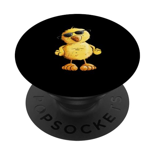 Lustiges Cooles Küken mit Sonnenbrille Ostern PopSockets Klebender PopGrip von MODARTIS