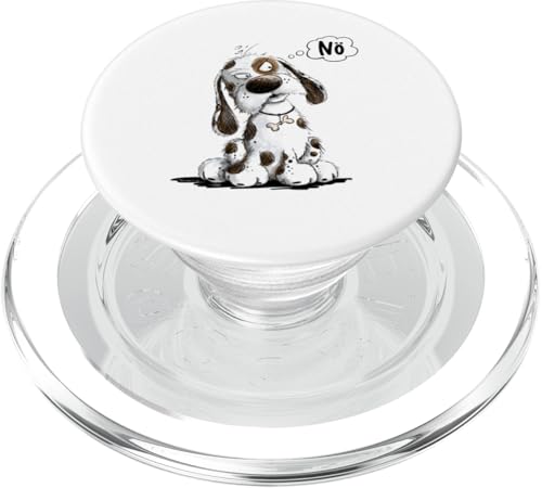 Nö Hund Hundecartoon Hunde Liebhaber Nein Statement PopSockets PopGrip für MagSafe von MODARTIS