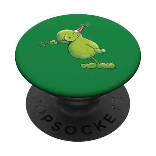 Party Frosch Cartoon Geburtstagsparty Birthday Deko PopSockets Klebender PopGrip von MODARTIS