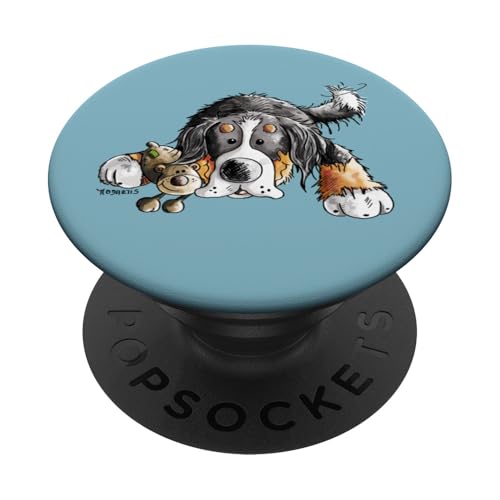 Verspielter Berner Sennenhund I Hunderasse Hunde Liebhaber PopSockets Klebender PopGrip von MODARTIS