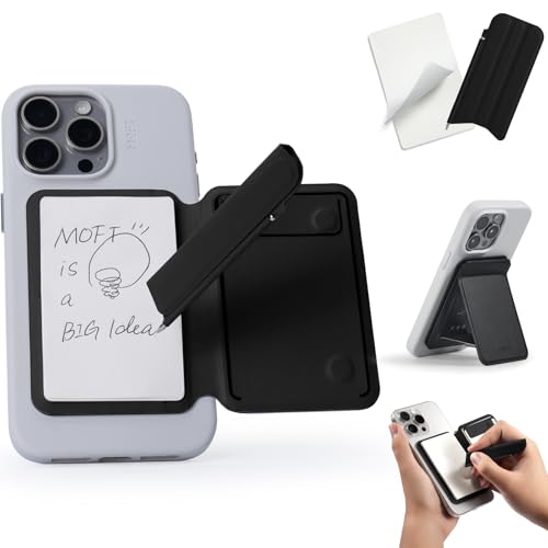 MOFT Snap Notizblock Handy Ständer, Magnetische Handy Ständer Aktion Inspiration Ständer Kompatibel mit Magsafe, Inklusive Zwei Arten von Notizblock und Magnetische Unsichtbaren Stift von MOFT