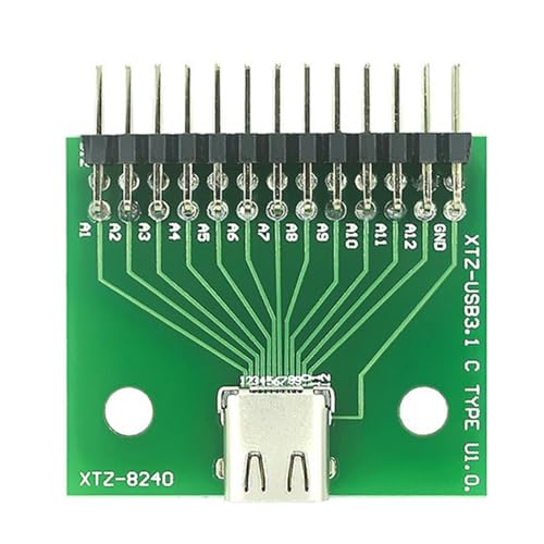 MOIDHSAG USB 3.1 Typ C Buchse Testplatine Mit 24P Anschlussstiftleiste Zum Testen Und Debuggen von MOIDHSAG