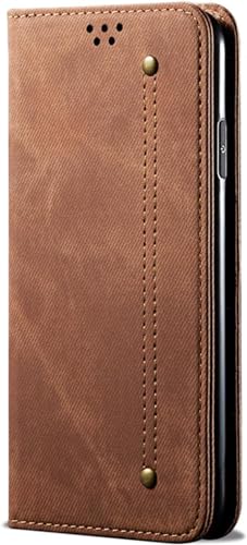 MOLANLAN Flip-Schutzhülle für iPhone 15 Pro Max/15 Pro/15 Plus/15, Business-Handy, Leder mit Kartenschlitz, Ständer, Ganzkörperschutz, ultradünn, Brieftaschen-Schutzhülle (15 Plus, Orange) von MOLANLAN