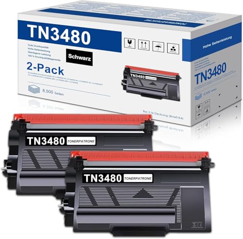 TN3480 Kompatibel Toner für Brother TN-3480 für Brother HL-L5100DN MFC-L5750DW Toner TN 3480 MFC-L5700DW DCP-L5500DN HL-L5200DW HL-L6400DW MFC L5750DW HL L5100DN 3430 TN3430 TN-3430 Schwarz von MOLIMER