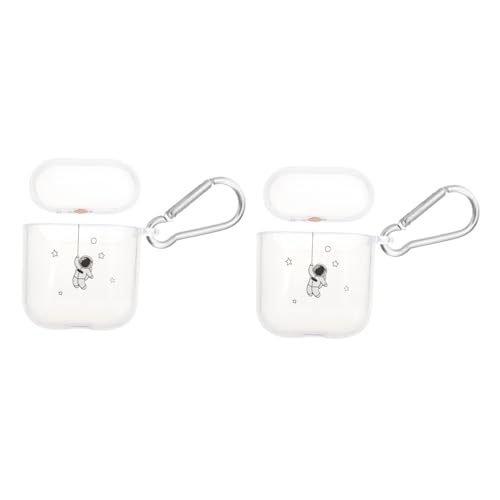 MOLUCKFU 2st Kopfhörer Fall Kopfhörerschale Hülle Für Kabellose Ohrhörer Klare Kopfhörerabdeckung Hülle Für Kabellose Headsets Kopfhörertasche 1 Reisekopfhörer TPU Transparent von MOLUCKFU