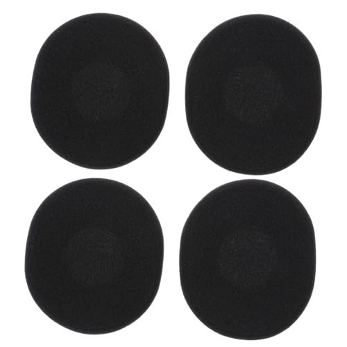 MOLUCKFU 4 Stück Kopfhörer Baumwoll hülle Kopfhörer-Ersatz-Ohrpolster Over-Ear-Kopfhörer Headset Replacement Ear Pads Headphone earpads Wireless kopfhörer Kopfhörerabdeckung Black von MOLUCKFU