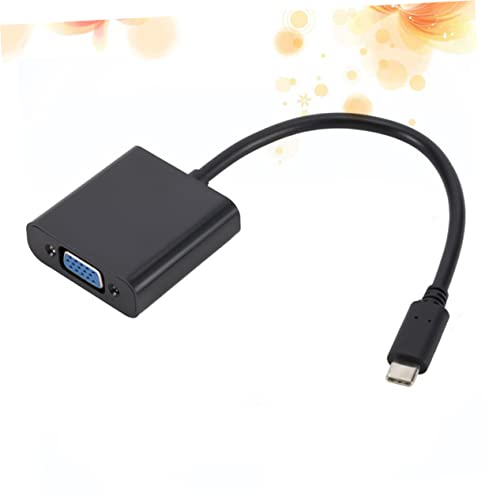 MOLUCKFU USB C Auf VGA Adapter USB 31 Kabel Für TV Projektor Monitor Langlebig Und Schwarz von MOLUCKFU