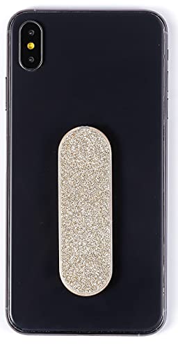 MOMOSTiCK - Das Original! Smartphone Fingerhalter - Handy Fingerhalterung Handy Halter Ständer Griff - Handy Halterung Handy Ring (Pearl Serie - Gold PU) von MOMO STICK