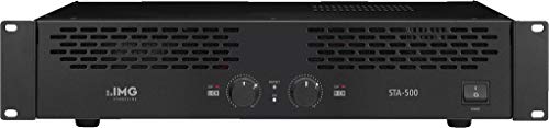 IMG STAGELINE STA-500 Stereo 2-Kanal PA-Verstärker in Schwarz, PA-Amplifier mit 400-Watt Leistung und Klinken-Anschluss von MONACOR