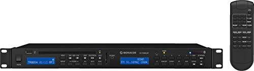 MONACOR CD-112RDS/BT CD und MP3-Spieler mit FM-RDS-Tuner und Bluetooth-Empfänger, schwarz von MONACOR
